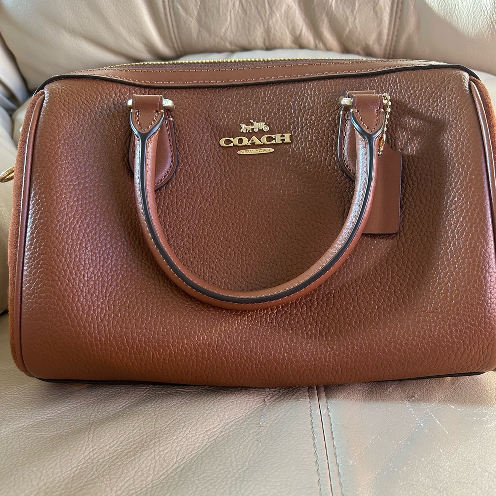 Coach Tan Leather Satchel